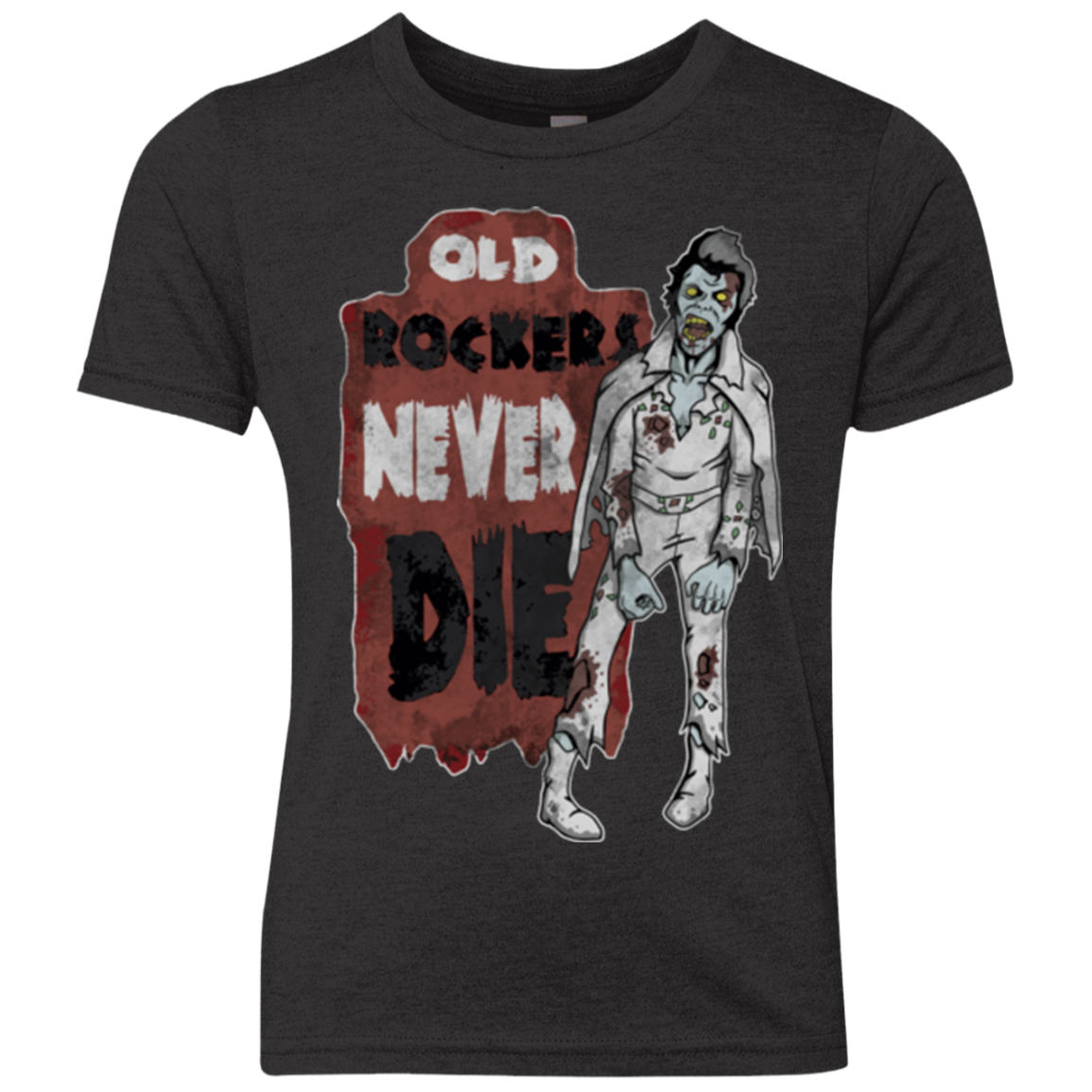 Old Rockers Never Die Youth Triblend T-Shirt
