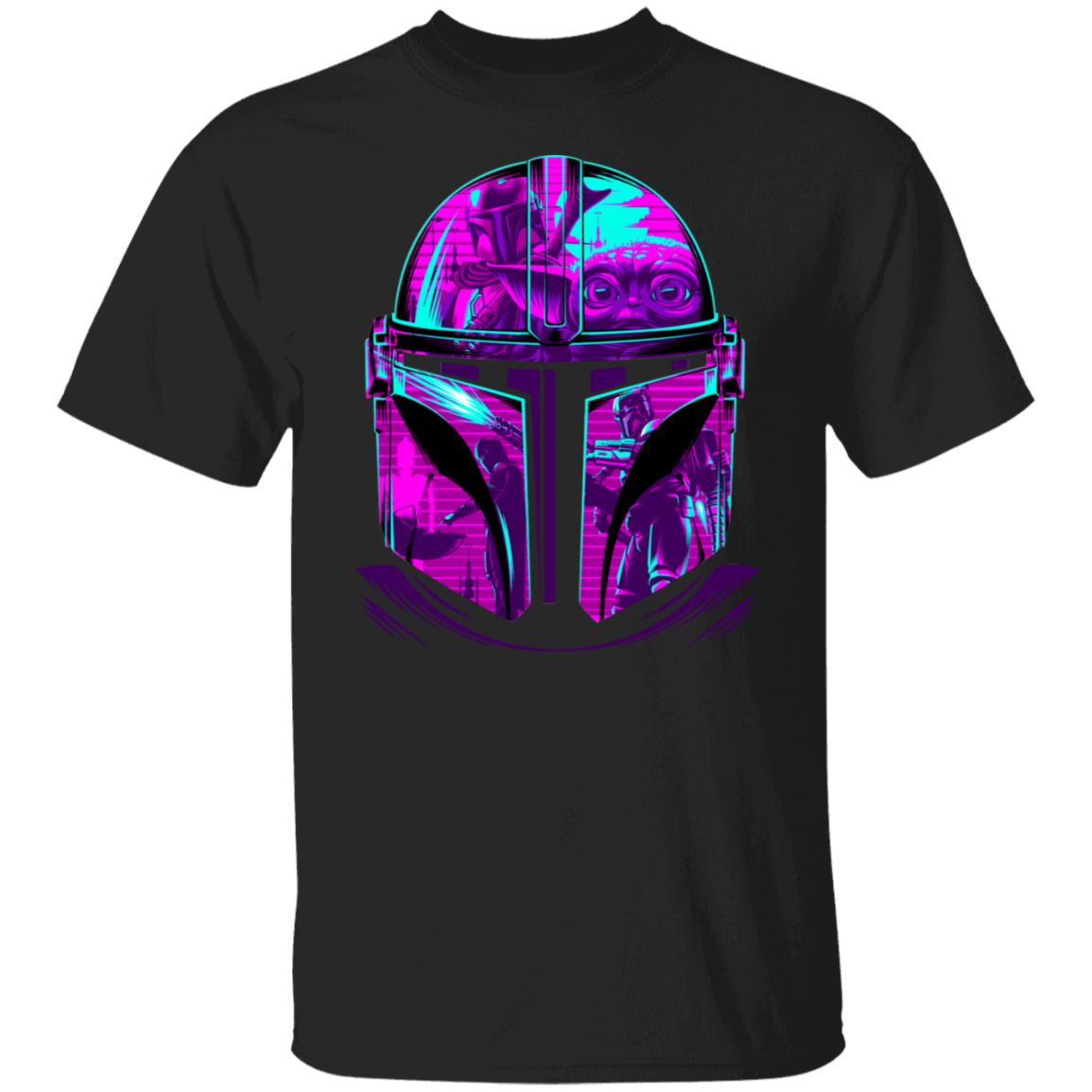 Retro Helmet Mandalorian T-Shirt