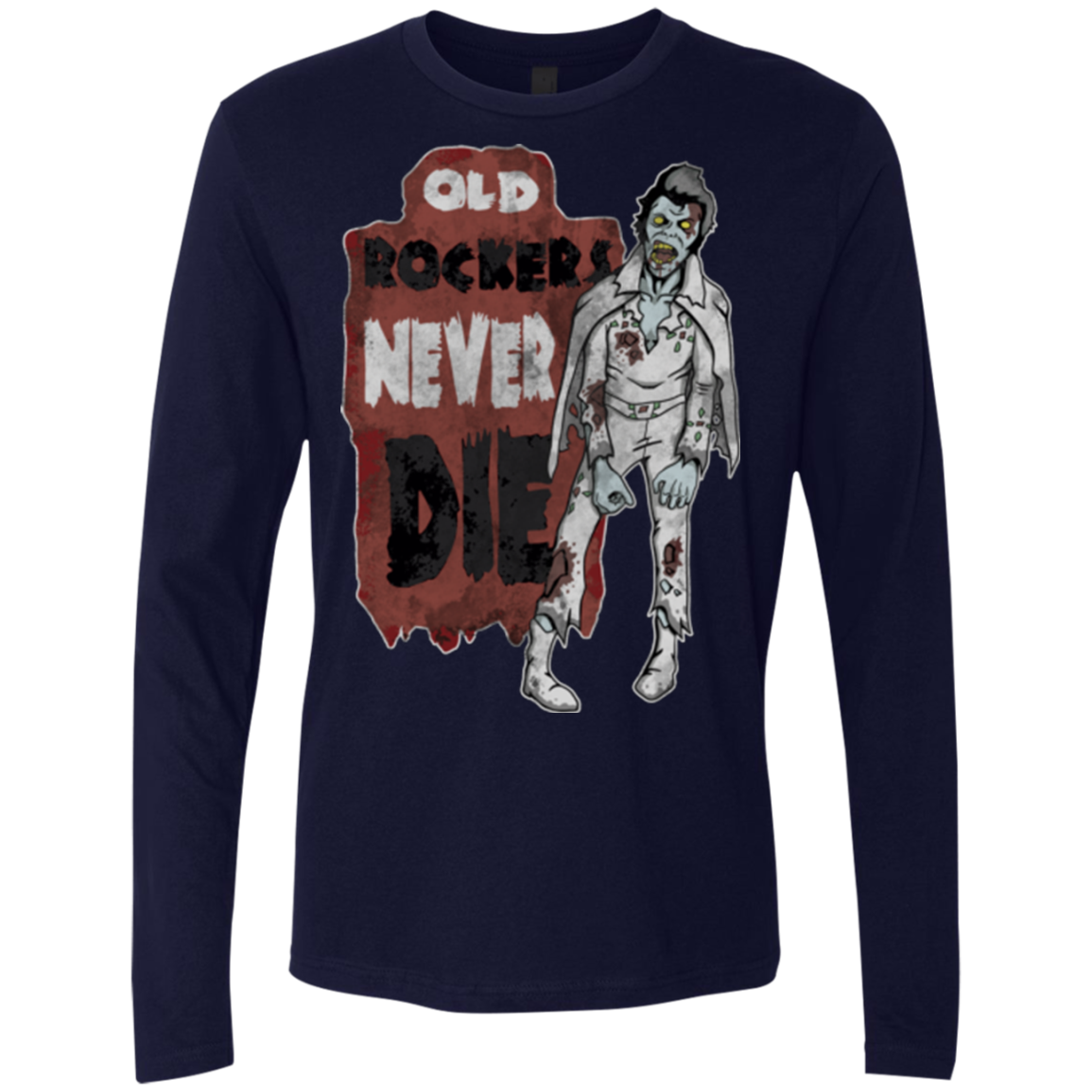 Old Rockers Never Die Men's Premium Long Sleeve