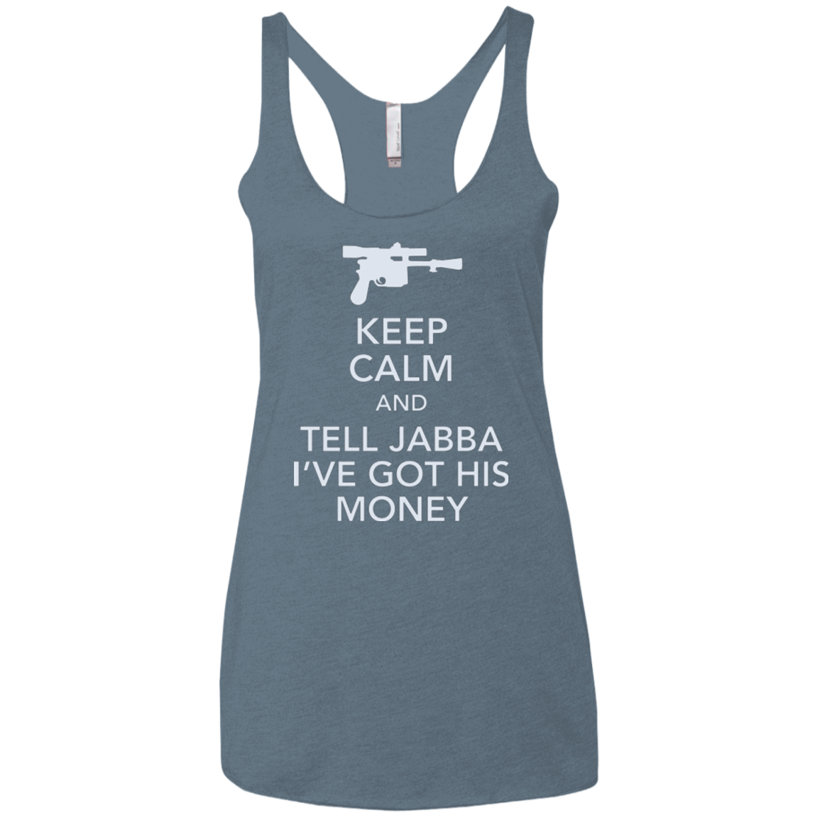Tell Jabba (2) Women's Triblend Racerback Tank