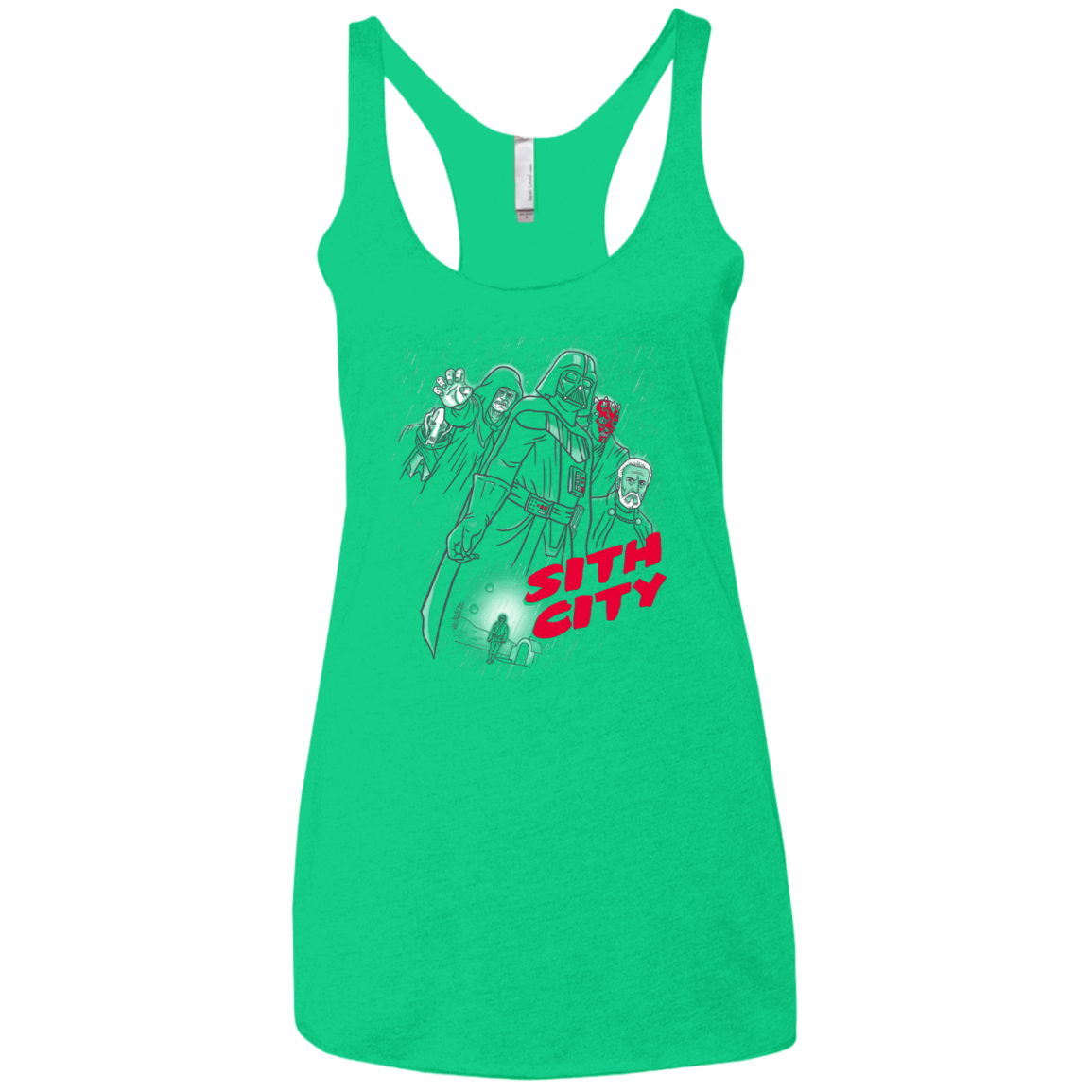Sith city Women's Triblend Racerback Tank