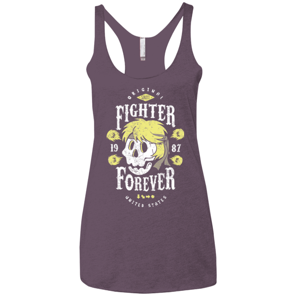 Fighter Forever Ken Women's Triblend Racerback Tank