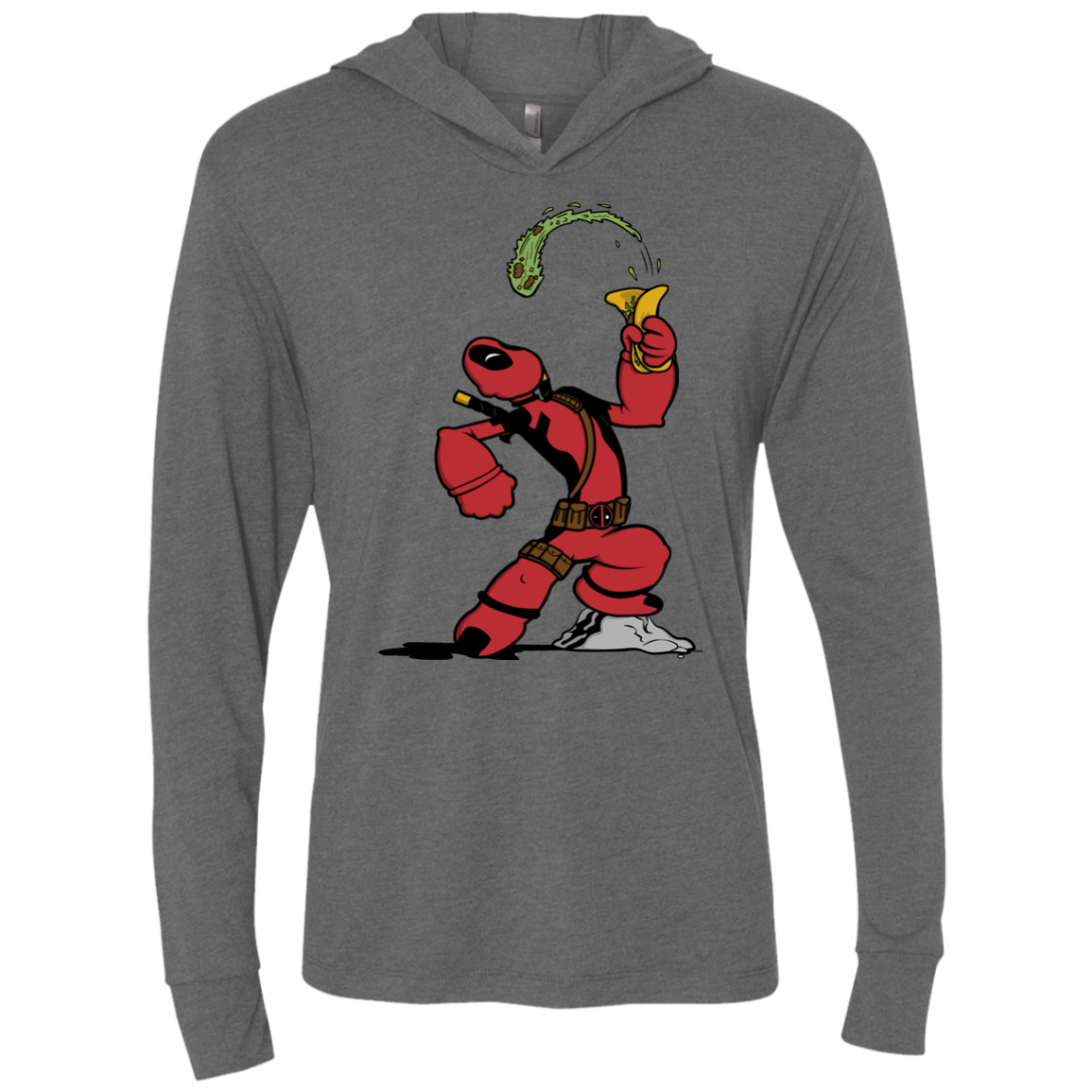 Tacopeye Triblend Long Sleeve Hoodie Tee