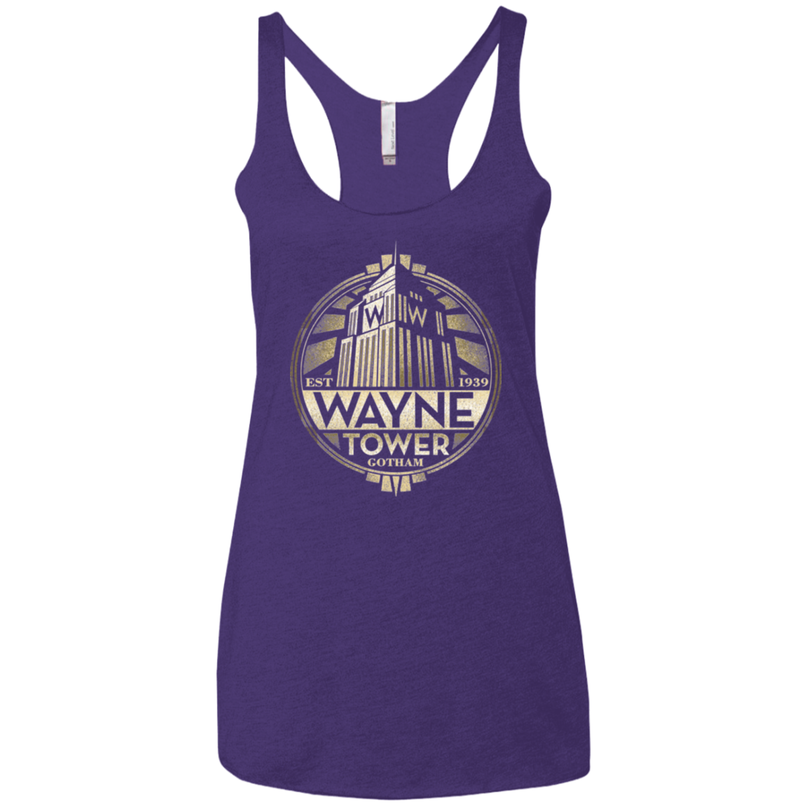Wayne Tower Women's Triblend Racerback Tank