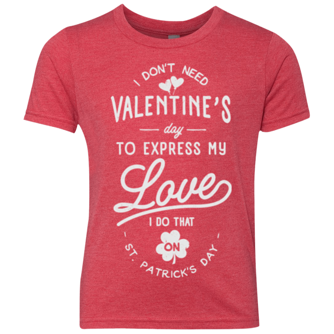 Valentine's Day Youth Triblend T-Shirt