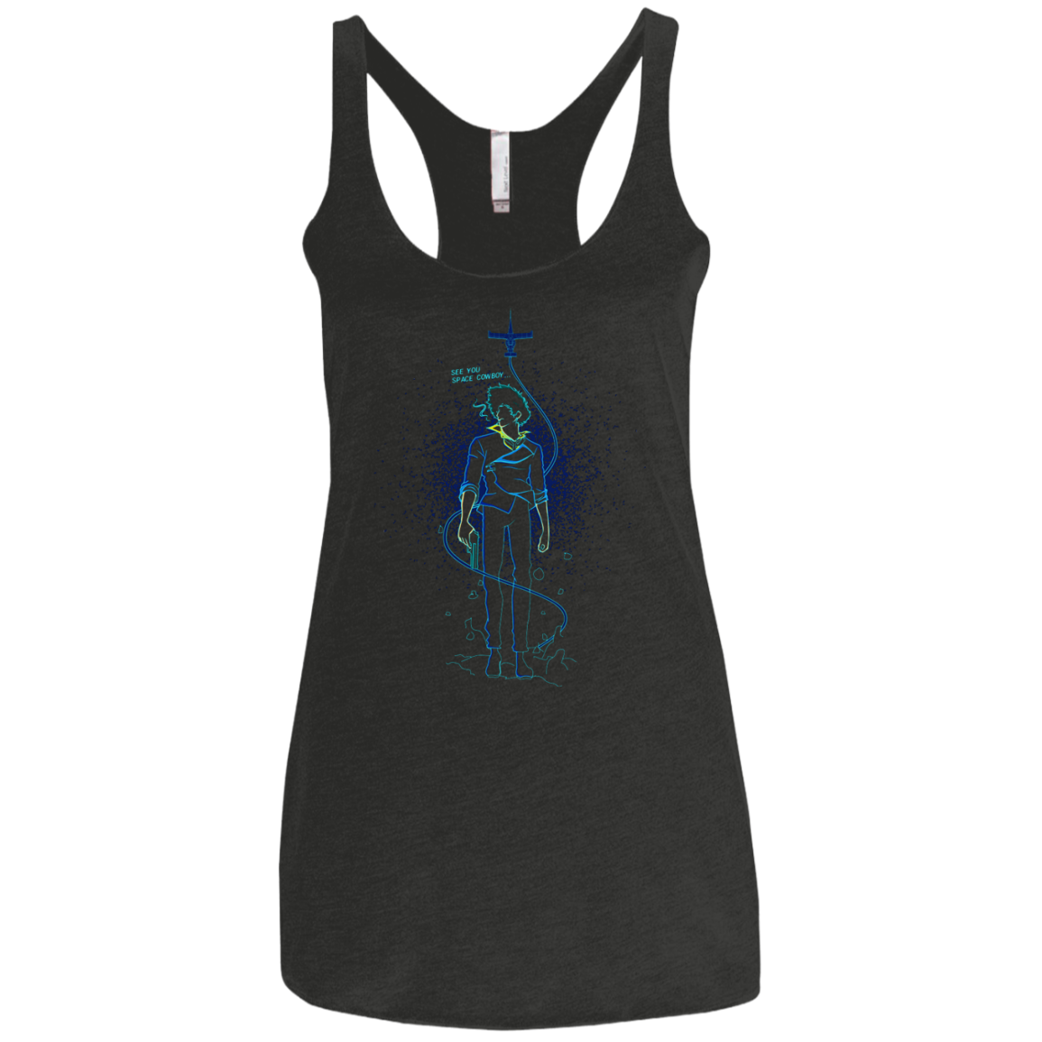 Shadow of Space Cowboy Women's Triblend Racerback Tank