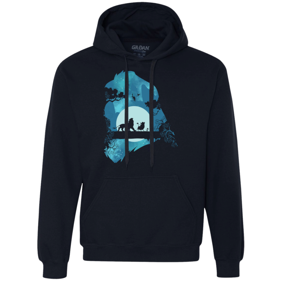 Lion Portrait Premium Fleece Hoodie