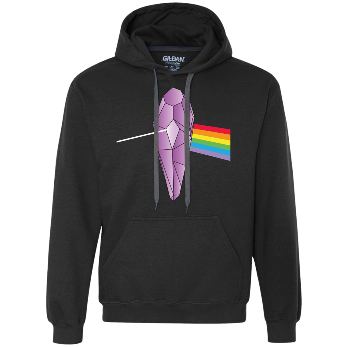 Darkside Of The Crystal Premium Fleece Hoodie