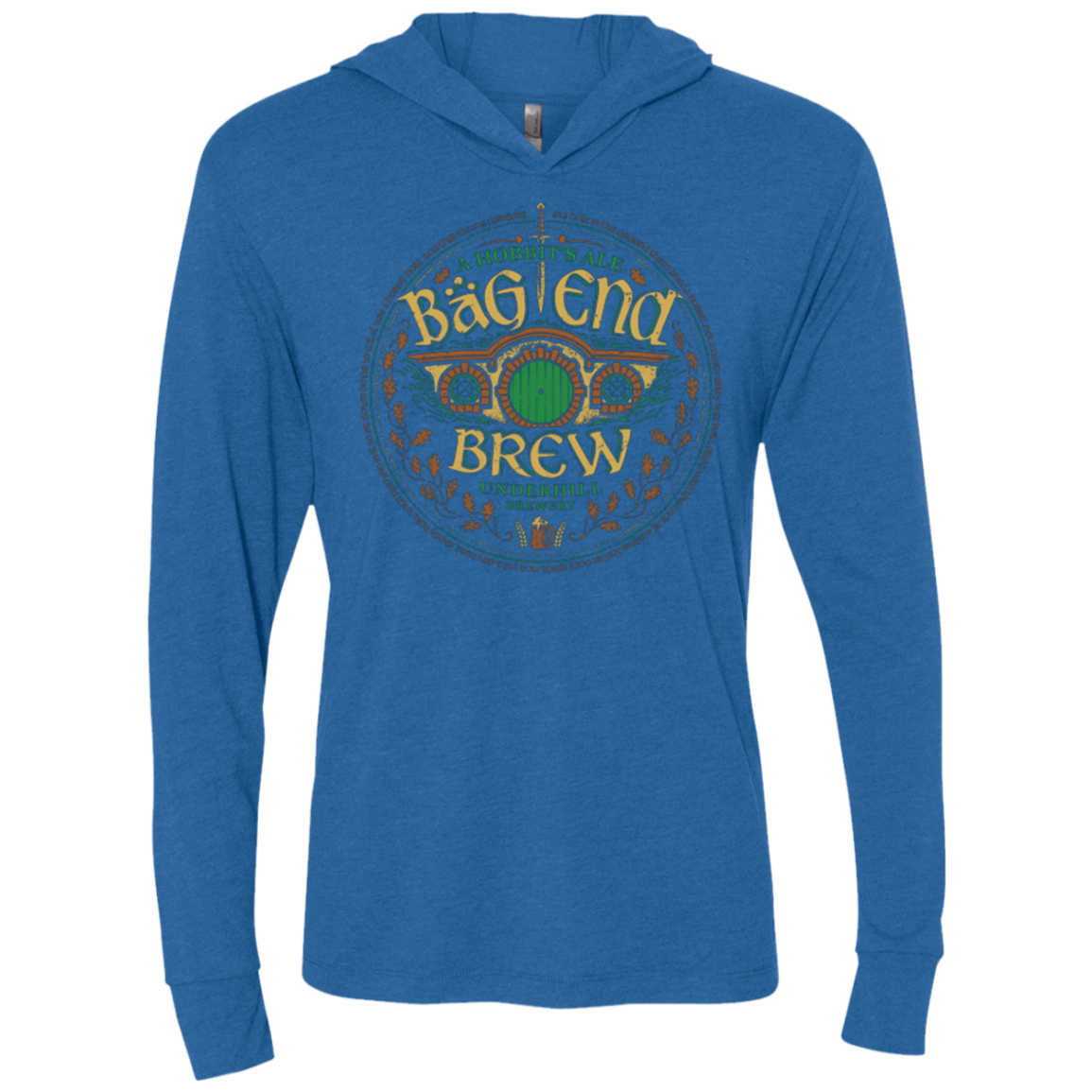Bag End Brew Triblend Long Sleeve Hoodie Tee