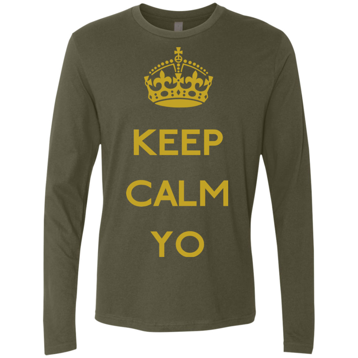 Keep Calm Yo Men's Premium Long Sleeve