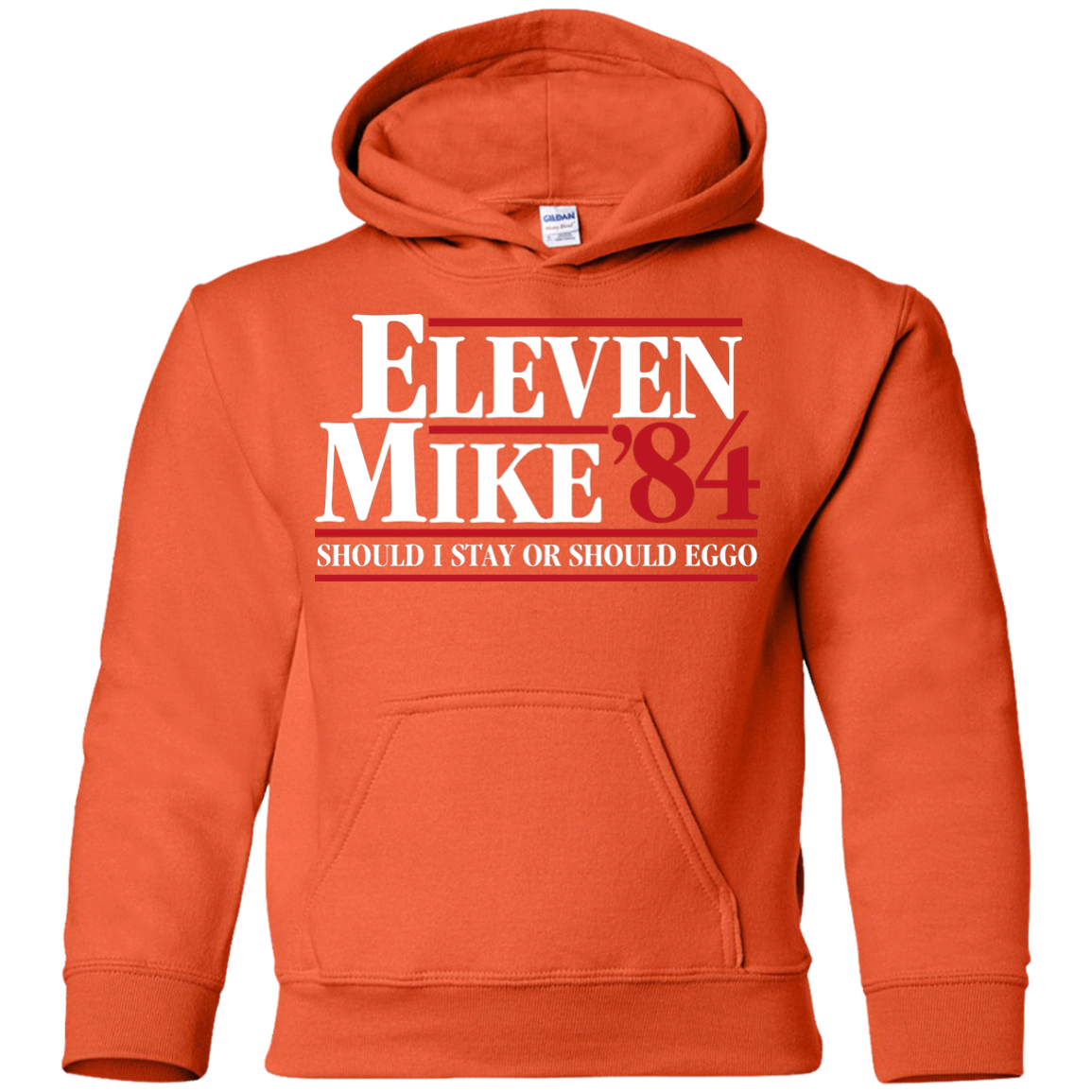 Eleven Mike 84 - Should I Stay or Should Eggo Youth Hoodie
