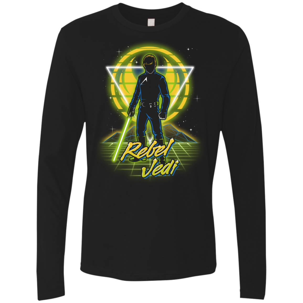 Retro Rebel Jedi Men's Premium Long Sleeve