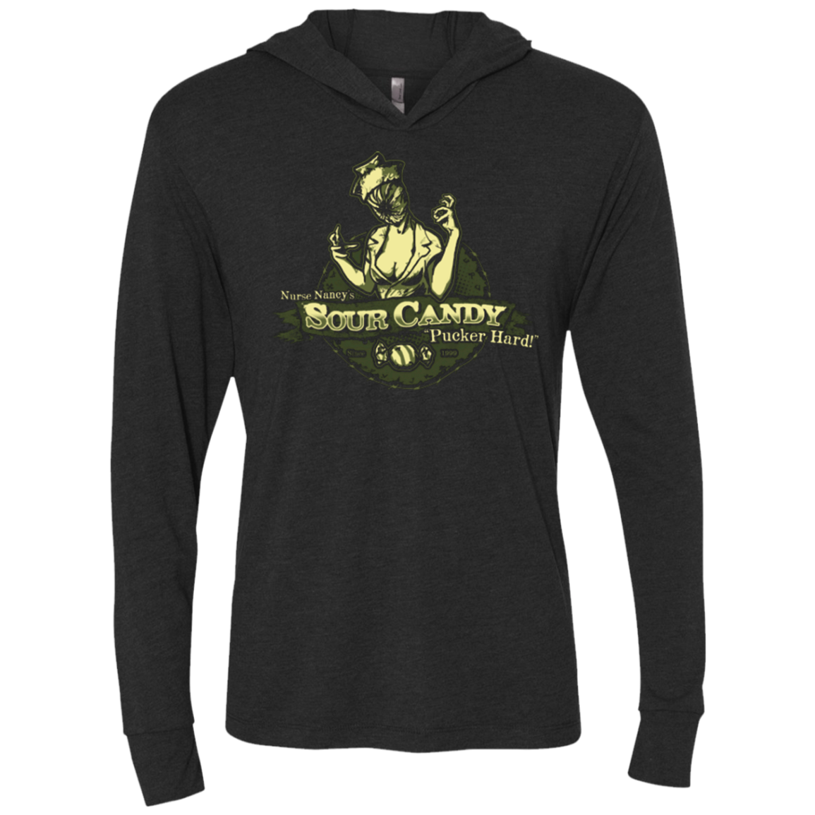 Sour Hill Triblend Long Sleeve Hoodie Tee