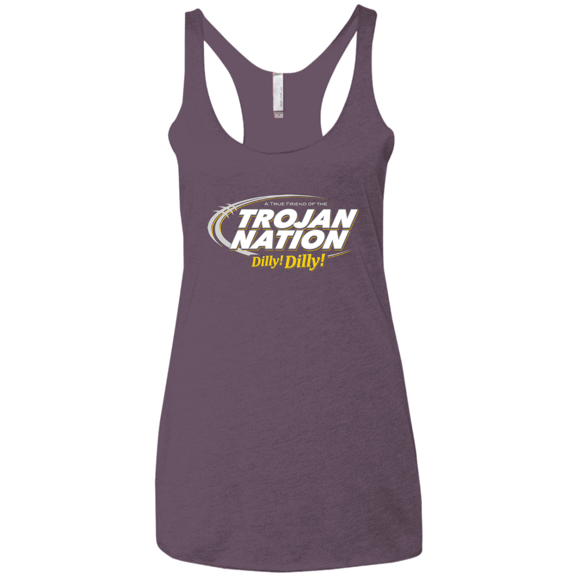 USC Dilly Dilly Women's Triblend Racerback Tank