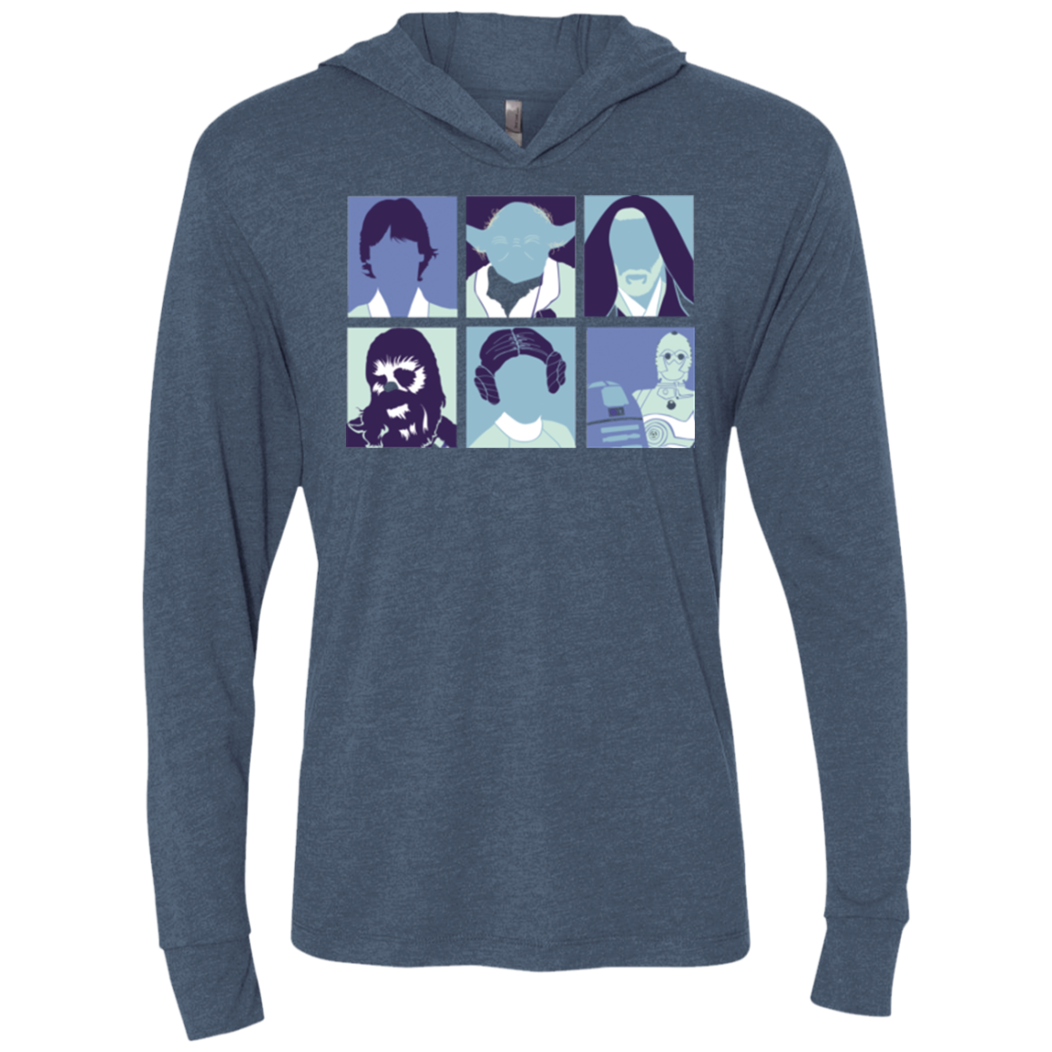 Wars pop Triblend Long Sleeve Hoodie Tee