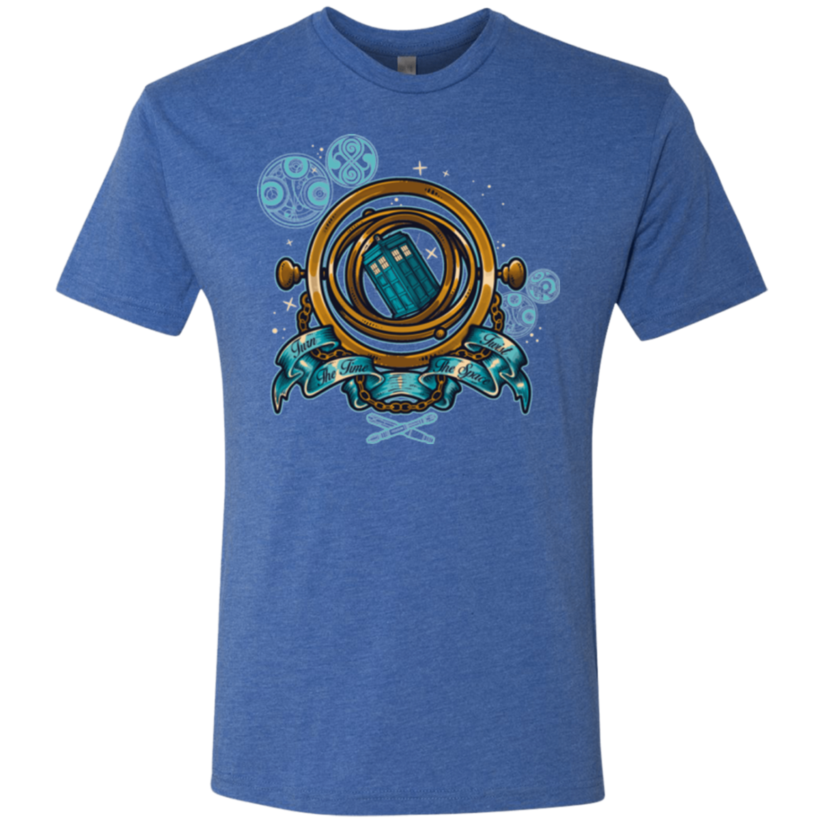 TURN THE TIME TWIST THE SPACE Men's Triblend T-Shirt