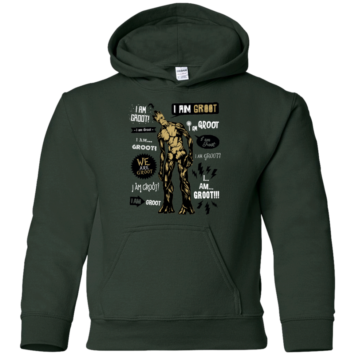 Groot Famous Quotes Youth Hoodie