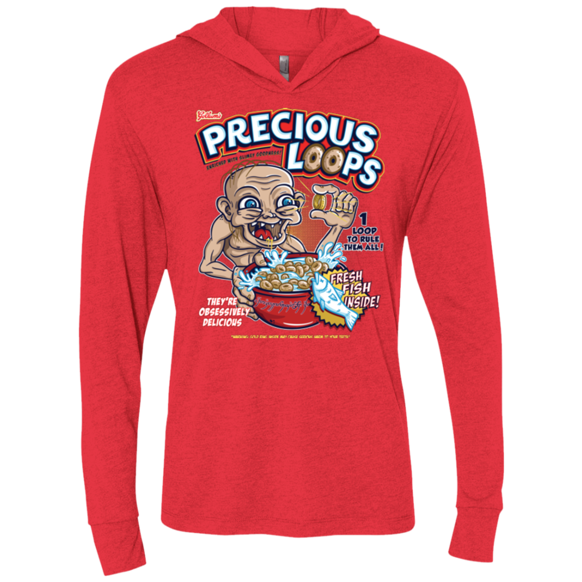 Precious Loops Triblend Long Sleeve Hoodie Tee