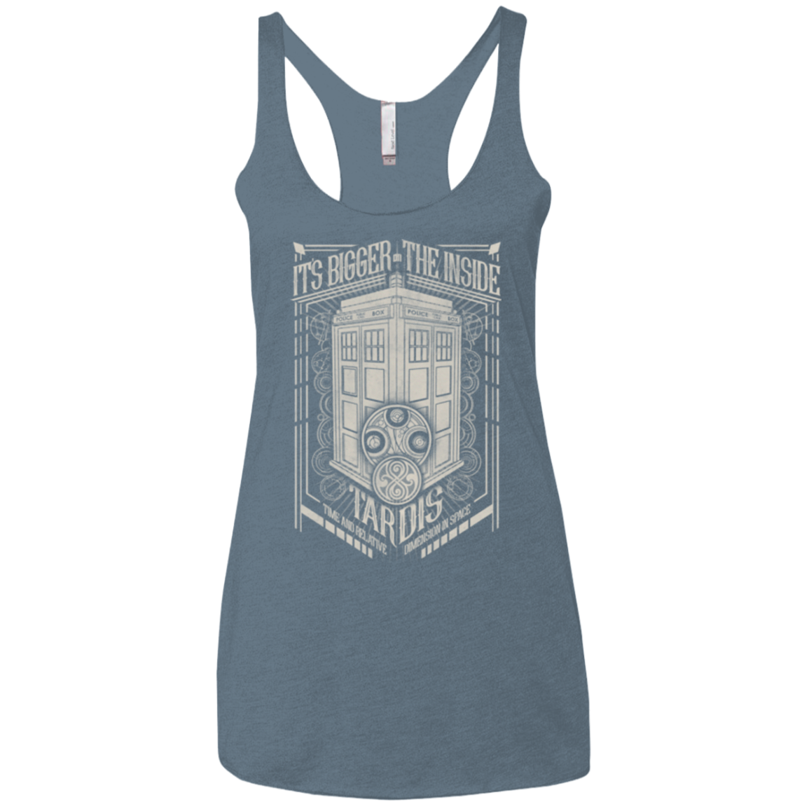 The Vintage Series - It's Bigger on The Inside Women's Triblend Racerback Tank