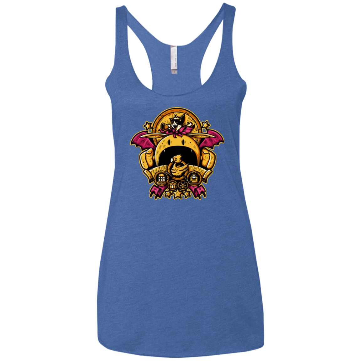 SAUCER CREST Women's Triblend Racerback Tank