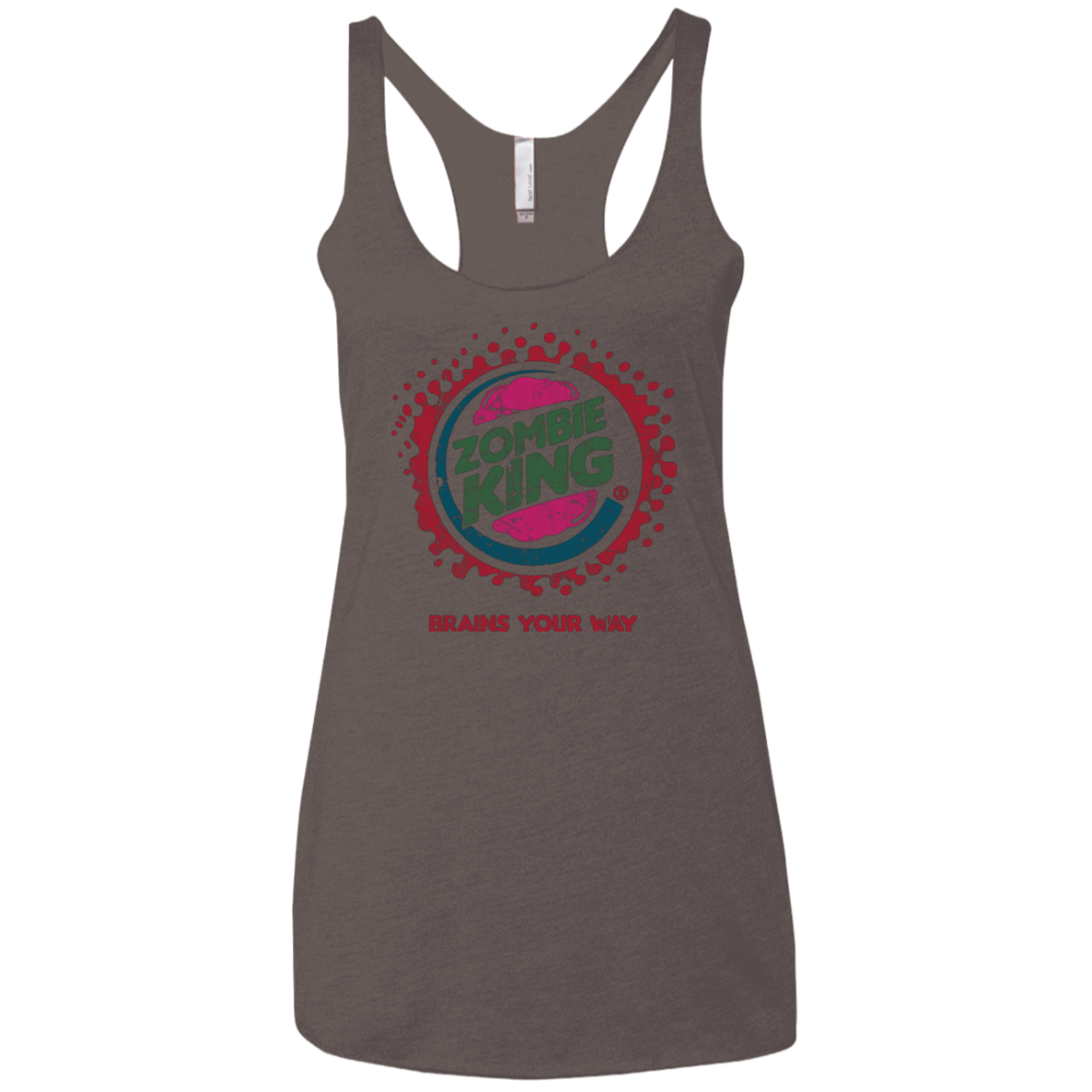Zombie King Women's Triblend Racerback Tank