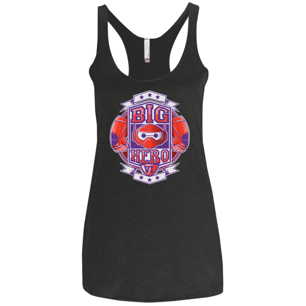 BIG HERO VI BOXING Women's Triblend Racerback Tank