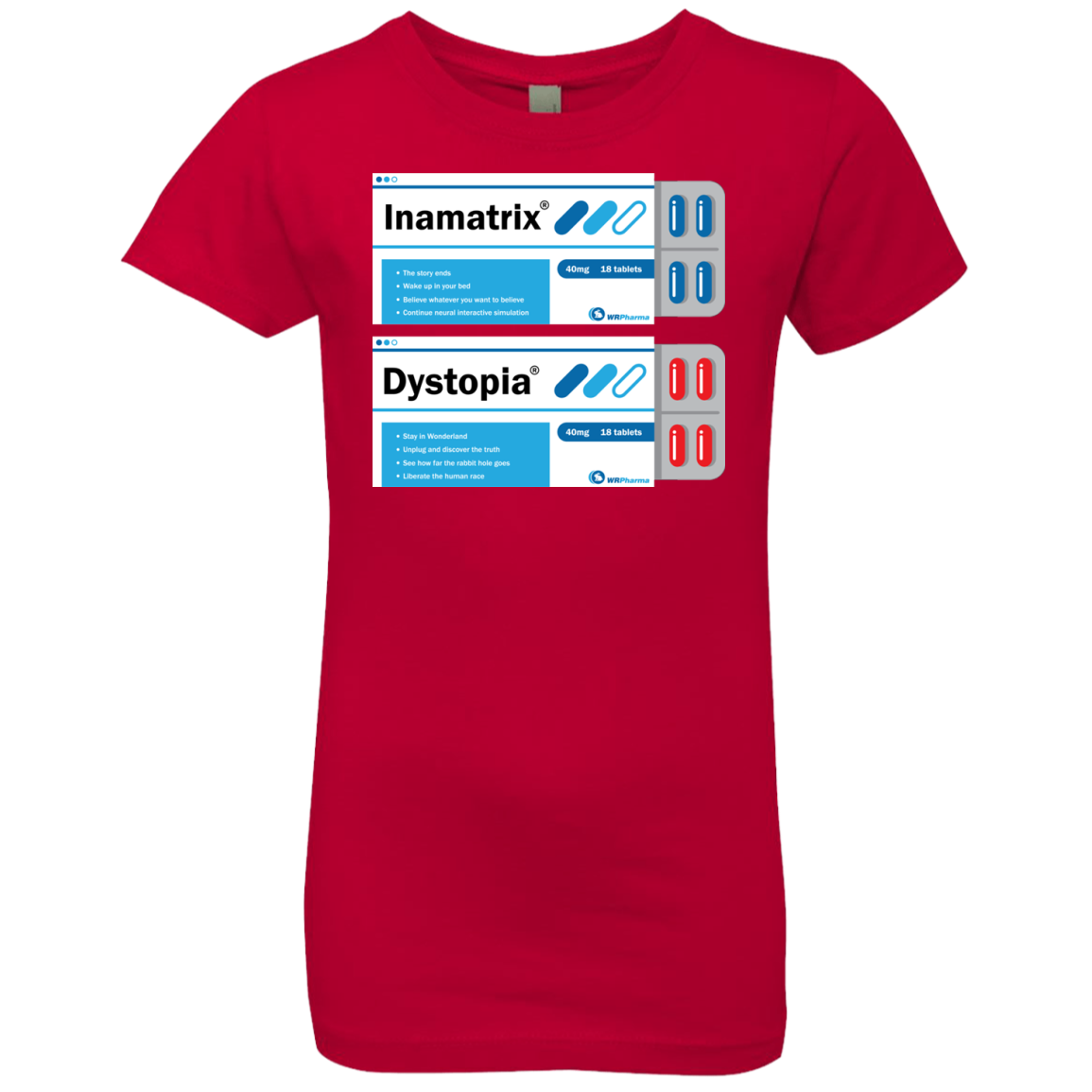 Red or Blue Girls Premium T-Shirt