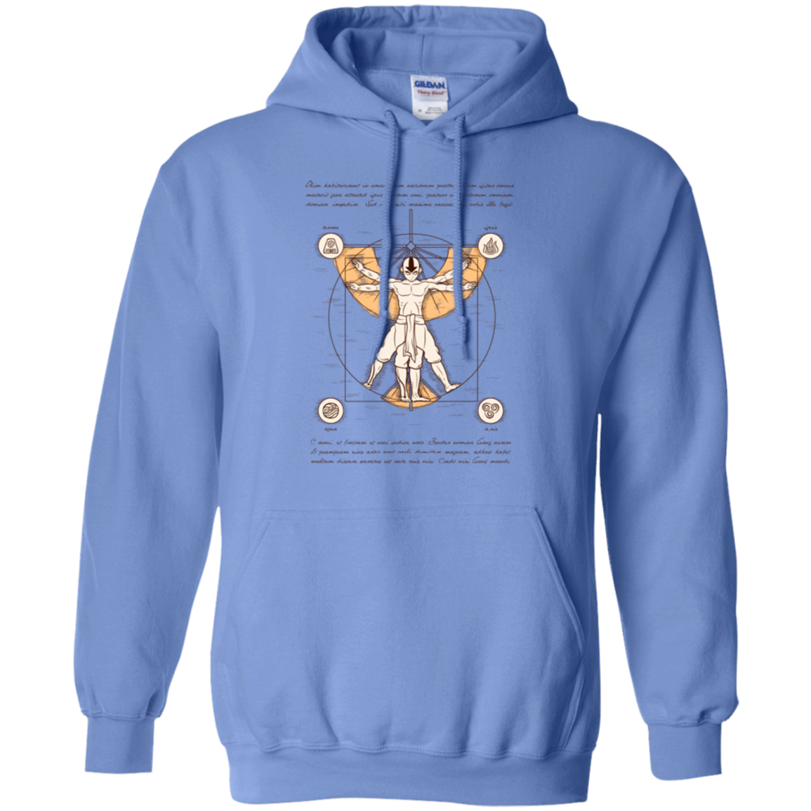 Vitruvian Aang (1) Pullover Hoodie