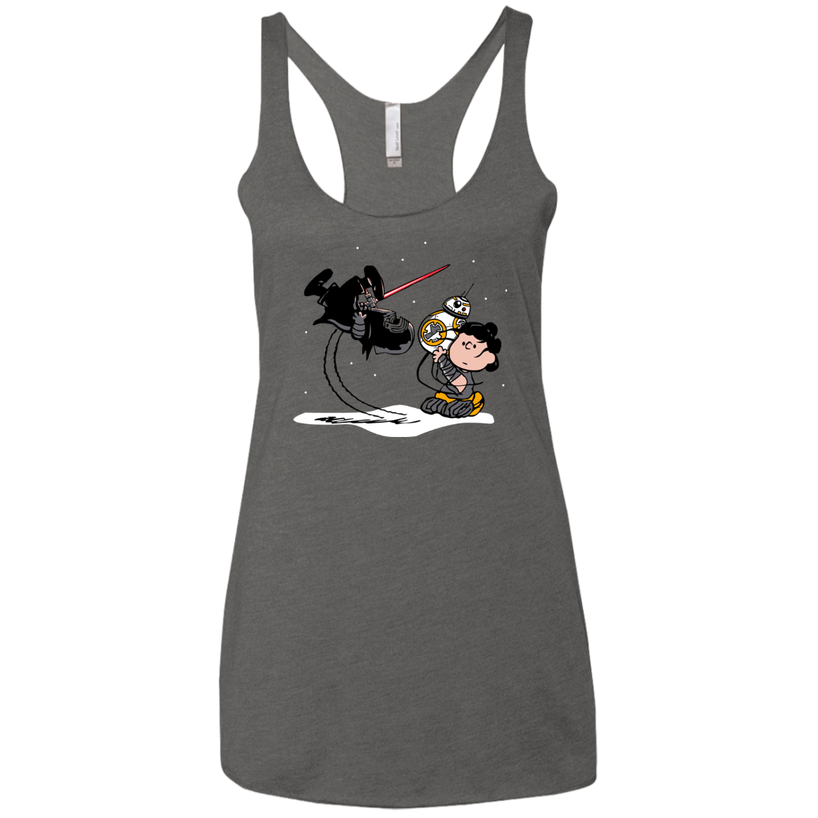 Darkness Falls Women's Triblend Racerback Tank