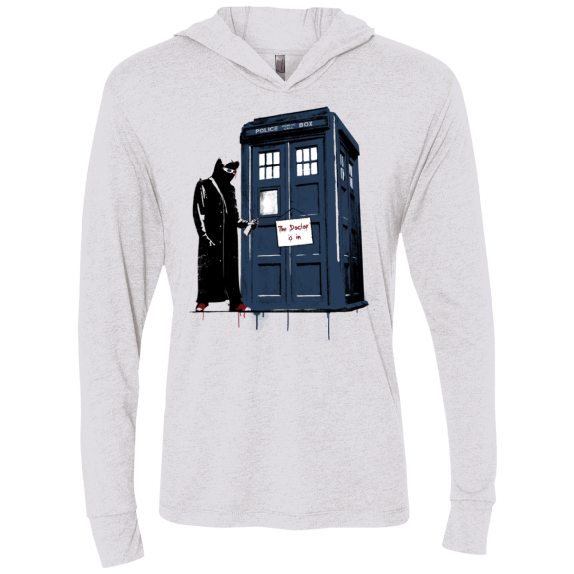 DR Banksy 10 Triblend Long Sleeve Hoodie Tee