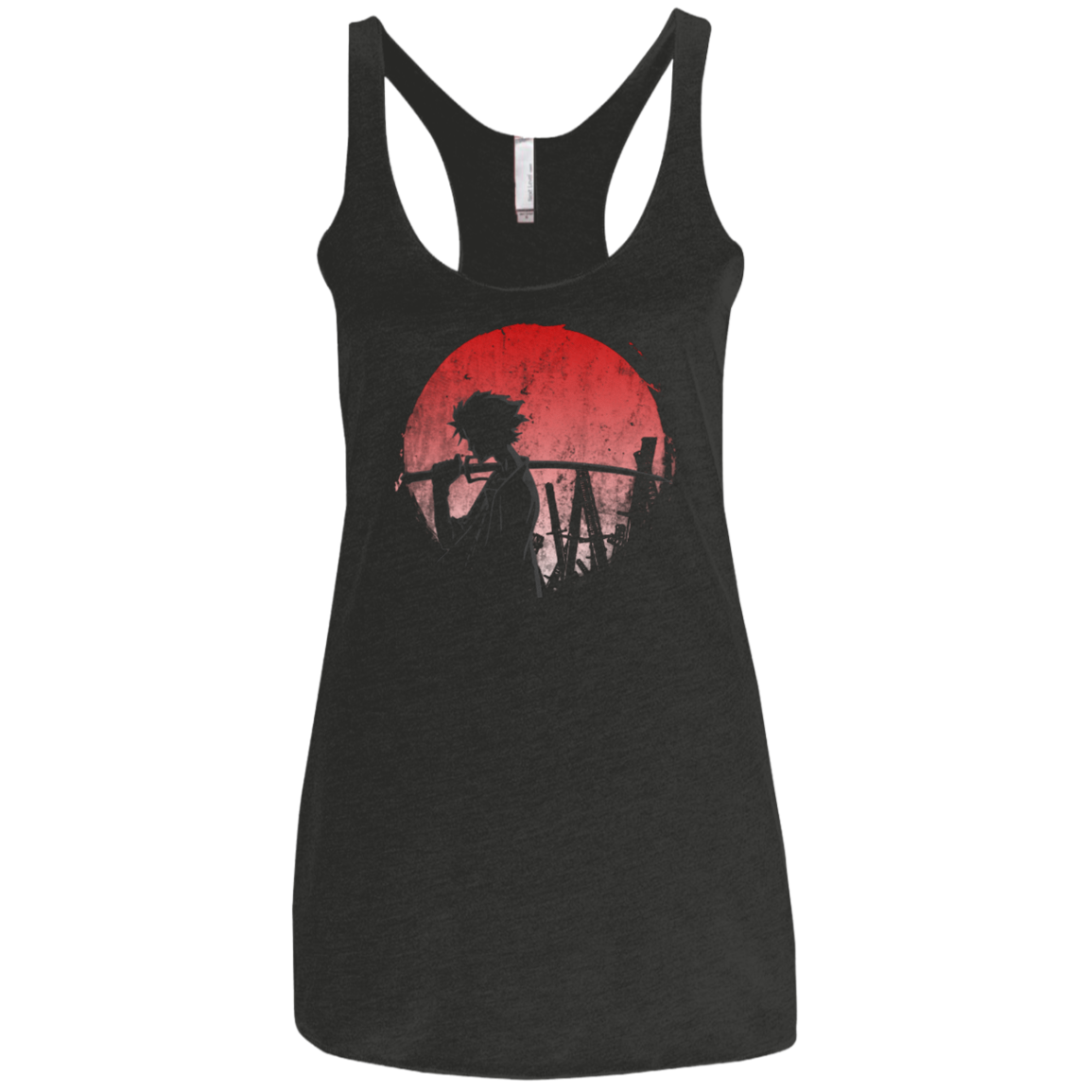 Stray dog mugan Women's Triblend Racerback Tank