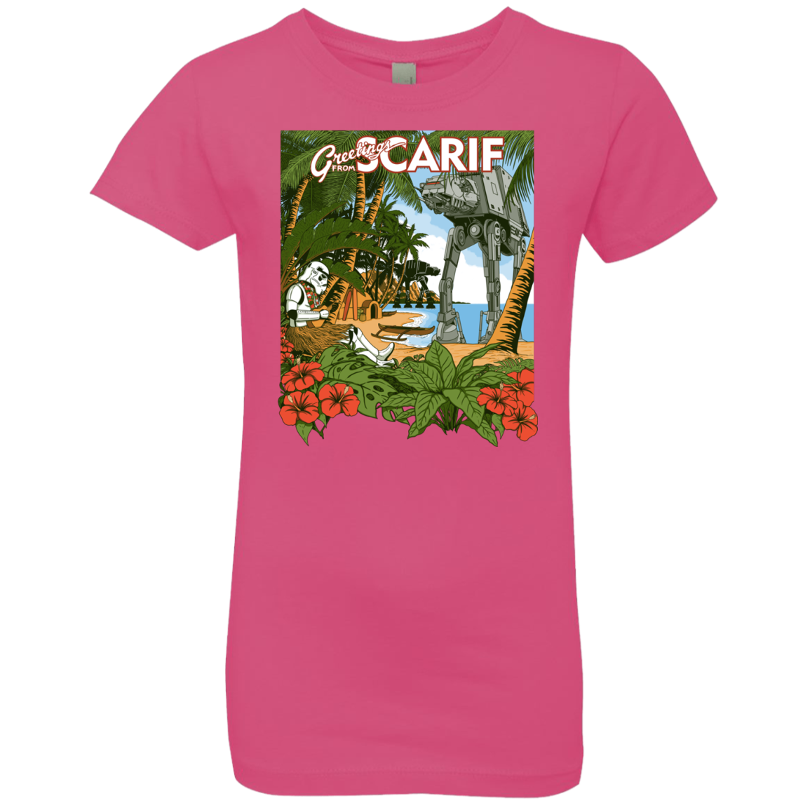Greetings from Scarif Girls Premium T-Shirt