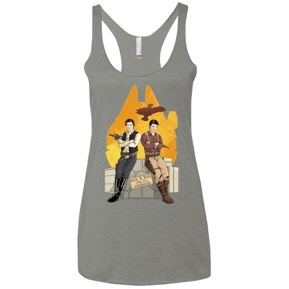 Partners In Crime Women's Triblend Racerback Tank