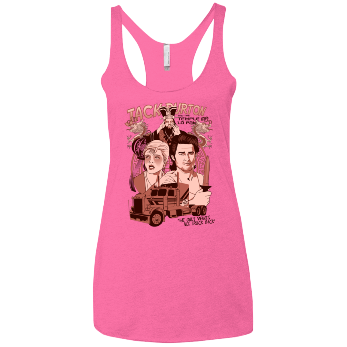 The Temple of Lo Pan Women's Triblend Racerback Tank