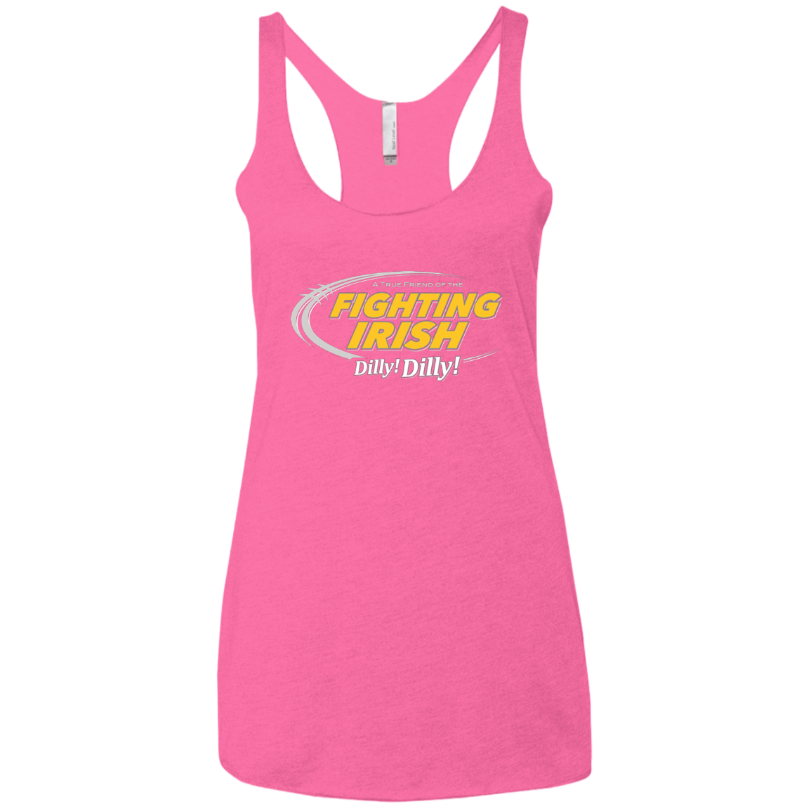 Notre Dame Dilly Dilly Women's Triblend Racerback Tank