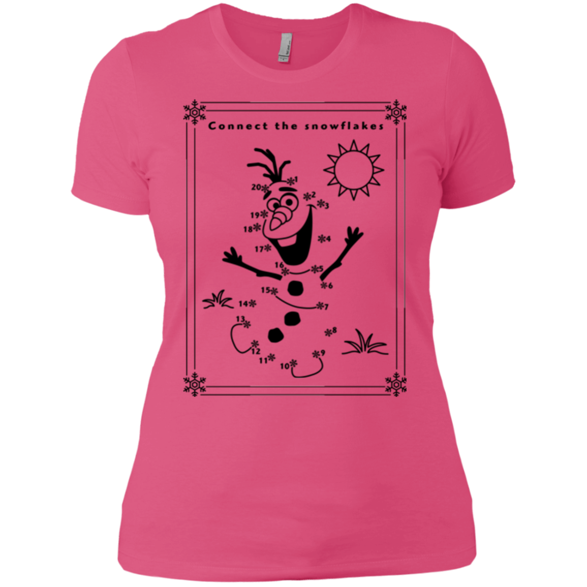 Connect the snowflakes Women's Premium T-Shirt