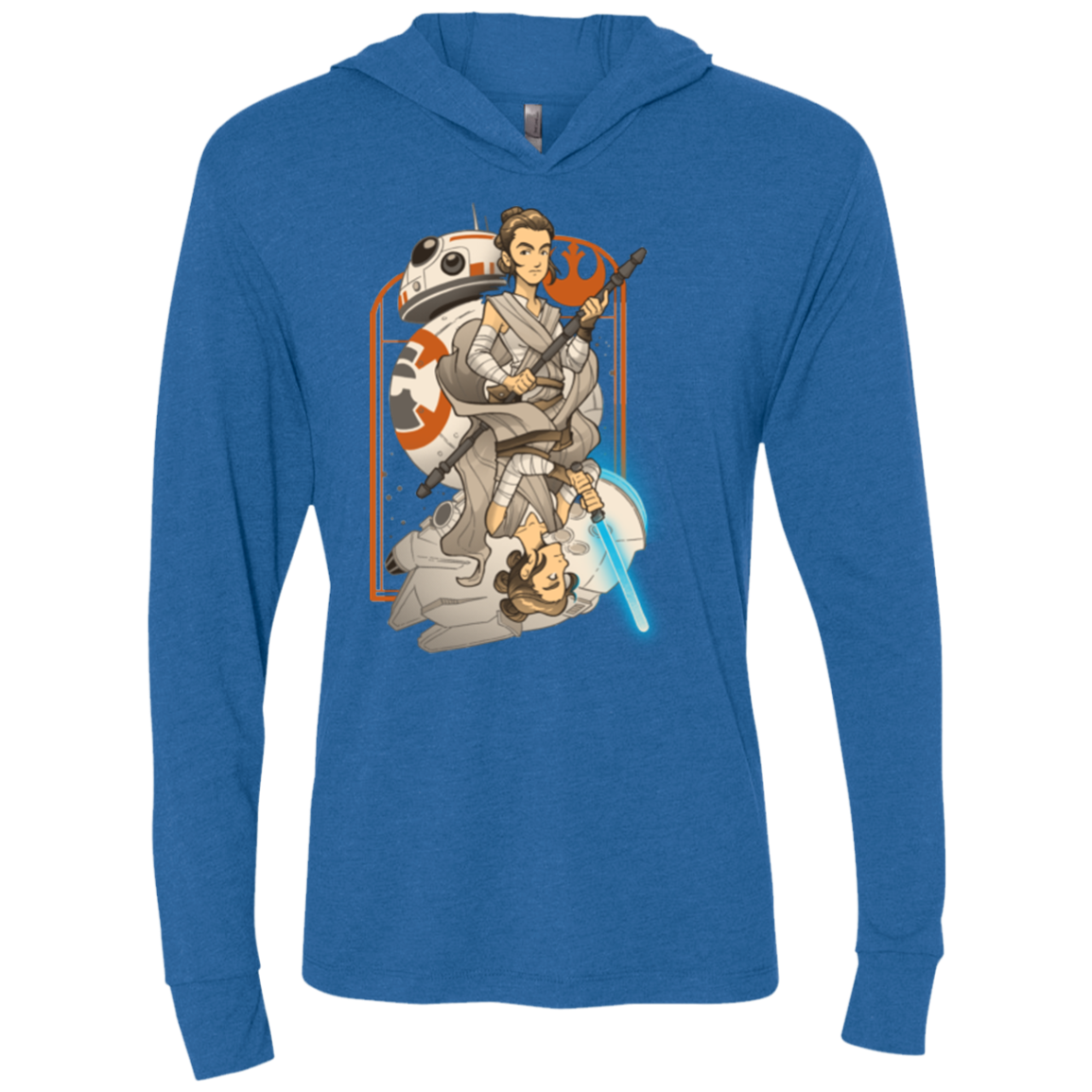 Hope Triblend Long Sleeve Hoodie Tee