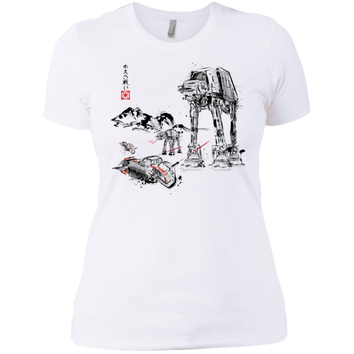 Battle in the Snow Sumi e Women's Premium T-Shirt