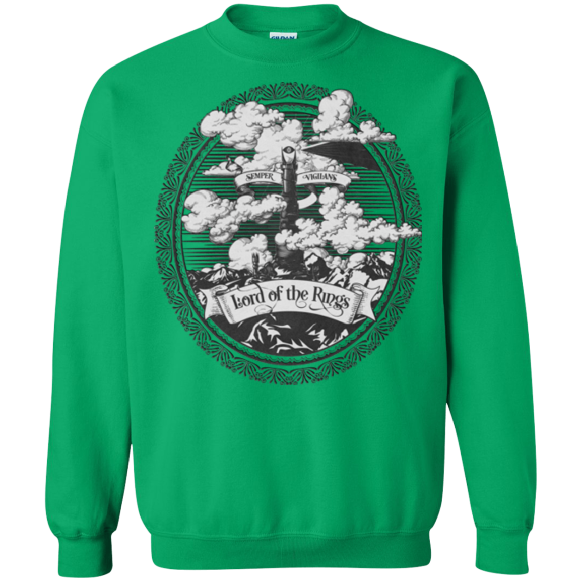 Vintage Mordor Tower Crewneck Sweatshirt