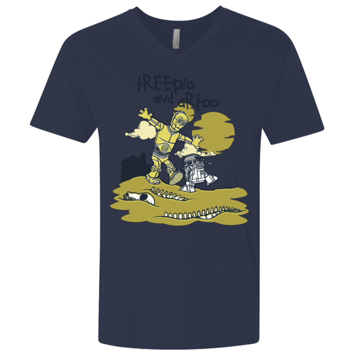 Treepio and Artoo Men's Premium V-Neck