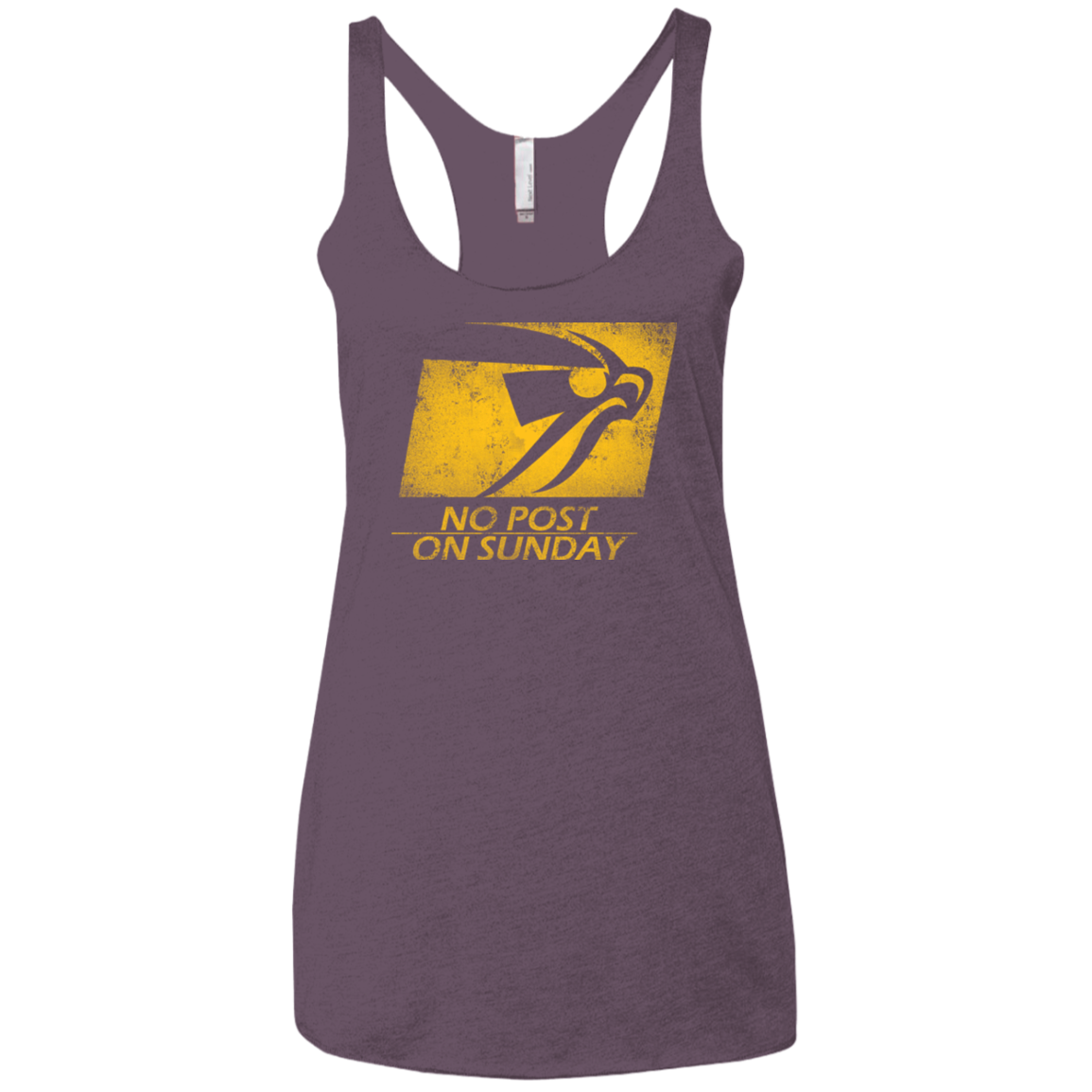 No Post On Sunday Women's Triblend Racerback Tank