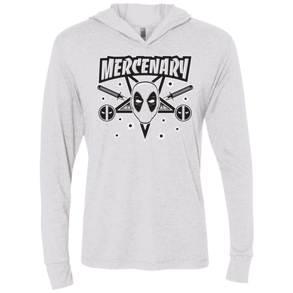Mercenary (1) Triblend Long Sleeve Hoodie Tee