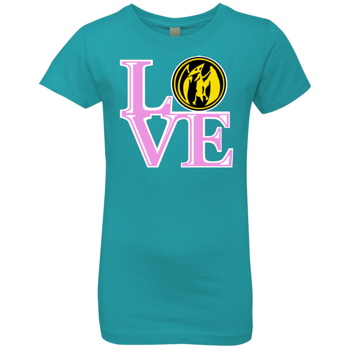 Pink Ranger LOVE Girls Premium T-Shirt