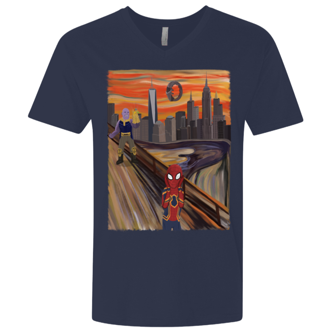 Spider Scream Men's Premium V-Neck