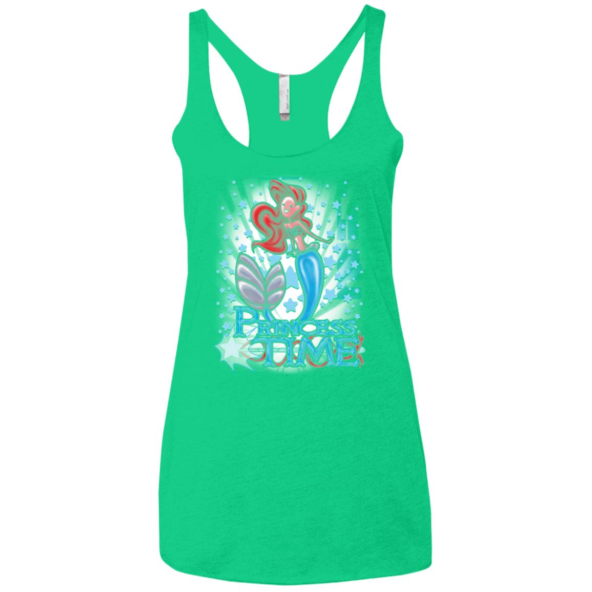 Princess Time Ariel Women's Triblend Racerback Tank