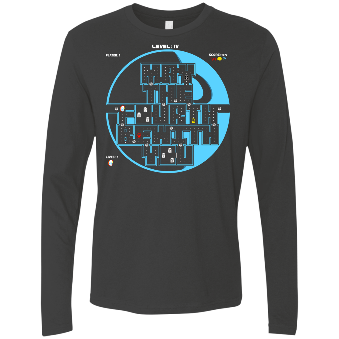 Pacman May The Fourth Men's Premium Long Sleeve