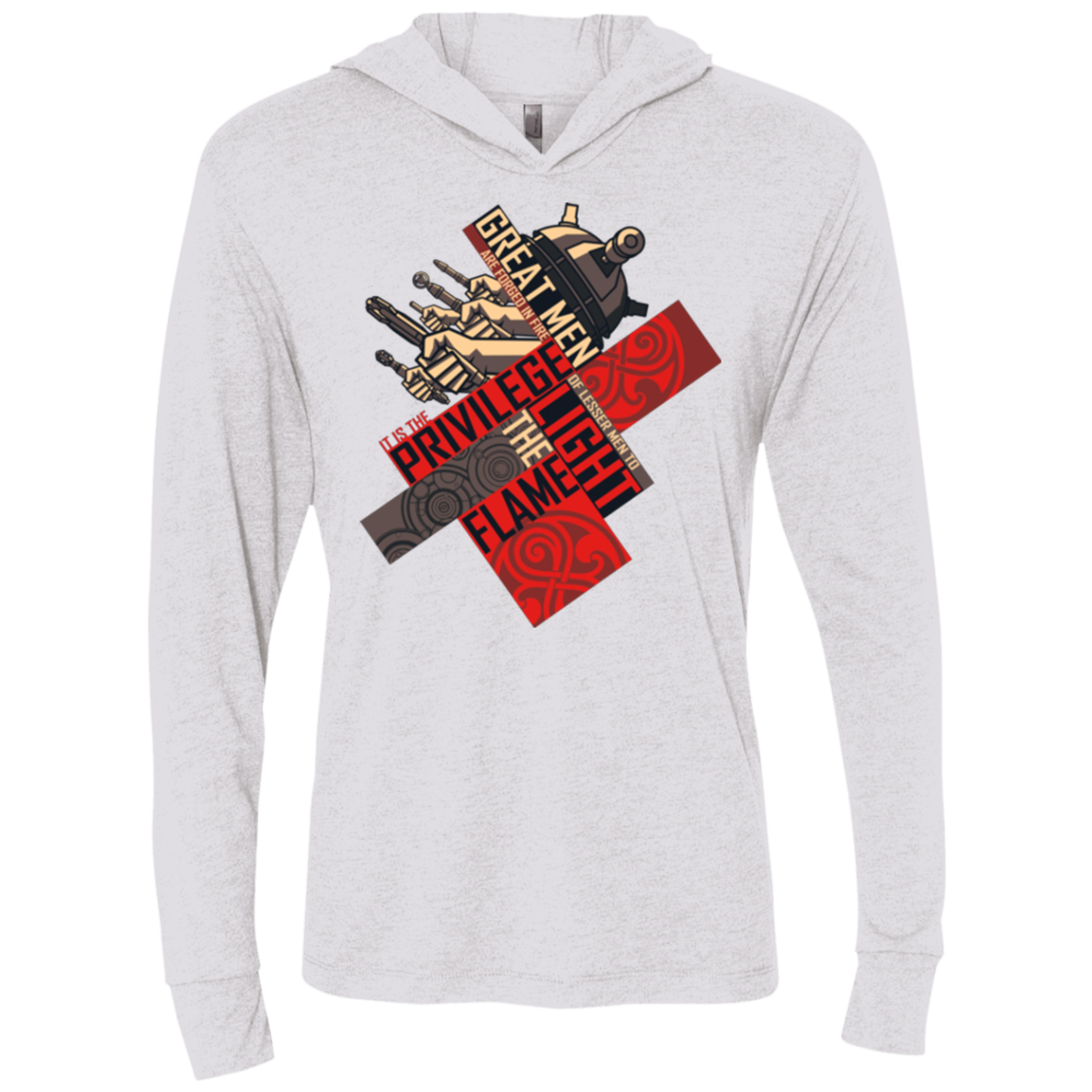 the moment Triblend Long Sleeve Hoodie Tee