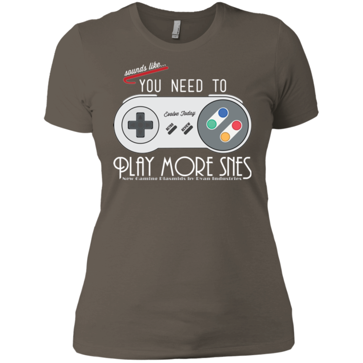 Evolve Today! Play More SNES Women's Premium T-Shirt