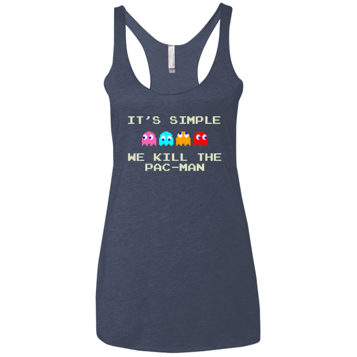 Pacmanok Women's Triblend Racerback Tank