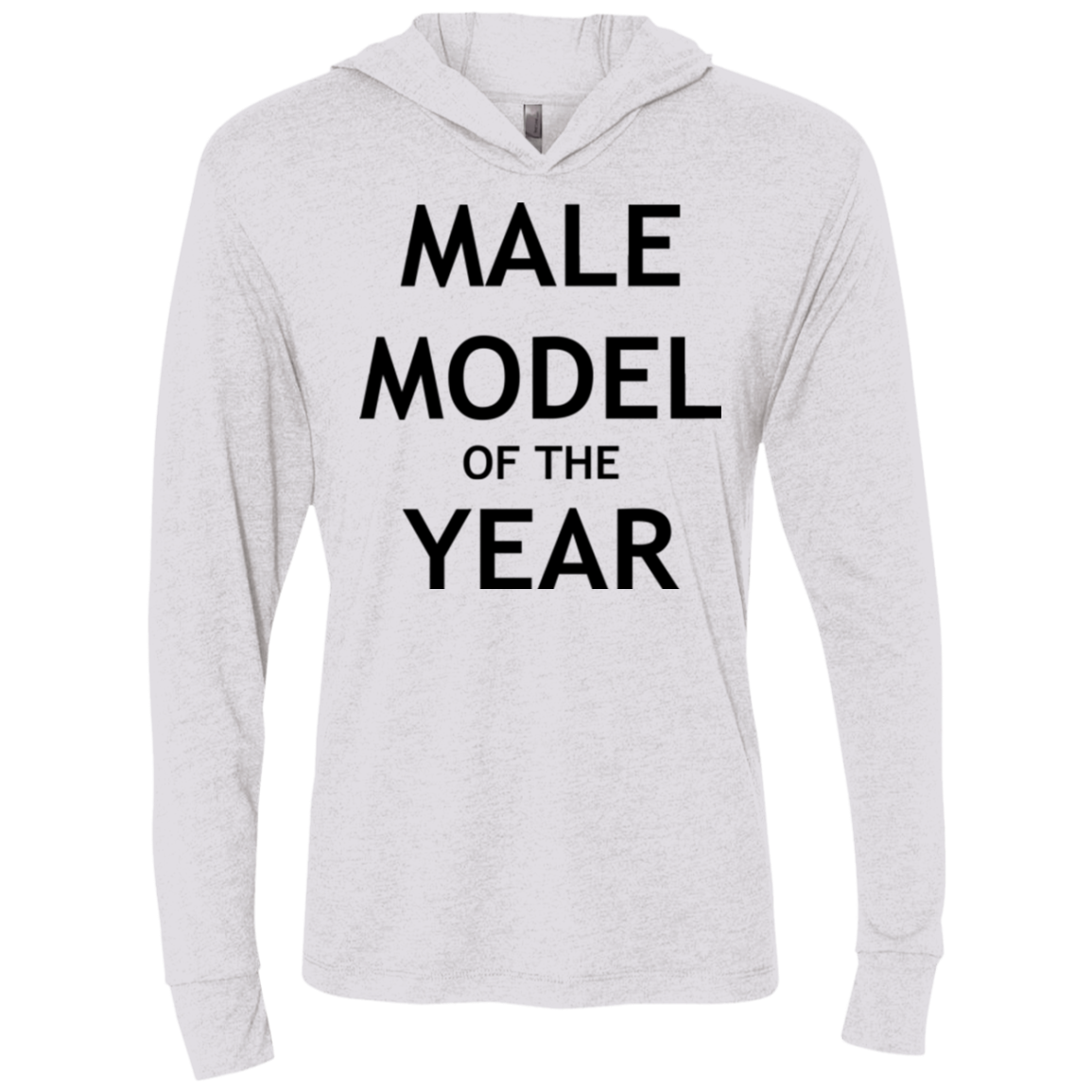 Model of the Year Triblend Long Sleeve Hoodie Tee